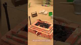 Amazing Mini BBQ Grill 🔥 | DIY Miniature Grill | Making Dreams #miniprojects #diy #ytshorts