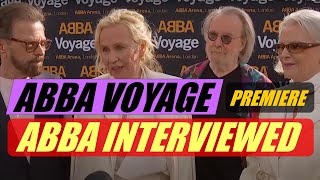 Video thumbnail of "ABBA Voyage Premiere - All 4 ABBA's interviewed at launch of ABBA Arena Voyage Show London 26-5-22"