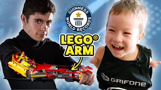 Surprising an 8yearold with a new LEGO® arm  Guinness World Records