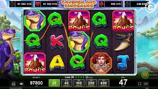 Cavemen and Dinosaurs by Amusnet Interactive Slot Features | GamblerID