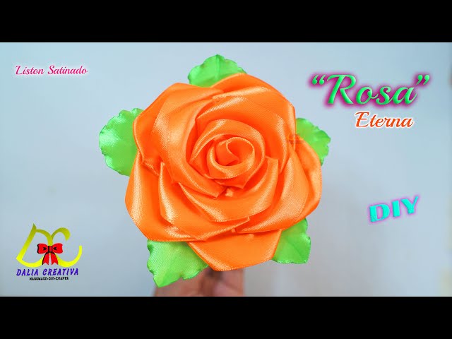 MANERAS FACILES DE HACER ROSAS DE LISTON / ROSAS ETERNAS 🌹 