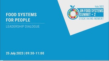 UNFSS+2  Food Systems for People
