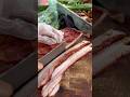 Crispy Roasted Pork Belly Cutting Street Food🔪😋 #usa #foryou #shorts
