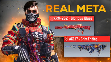 *KRN-GLORIOUS BLAZE AND AK117 GRIM ENDING MYTHIC MAXED IN TRYHARD LOBBY FULL GAMEPLAY SOLO vs SQUADS