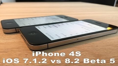 iOS 7.1.2 vs iOS 8.2 Beta 5 on iPhone 4S