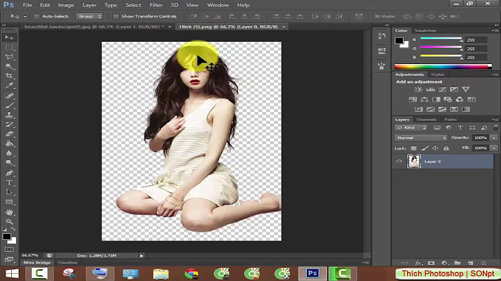 Hướng dẫn di chuyển trong photoshop cs6