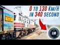 0 to 130 in just 340 seconds ft indias fastest locomotive wap5