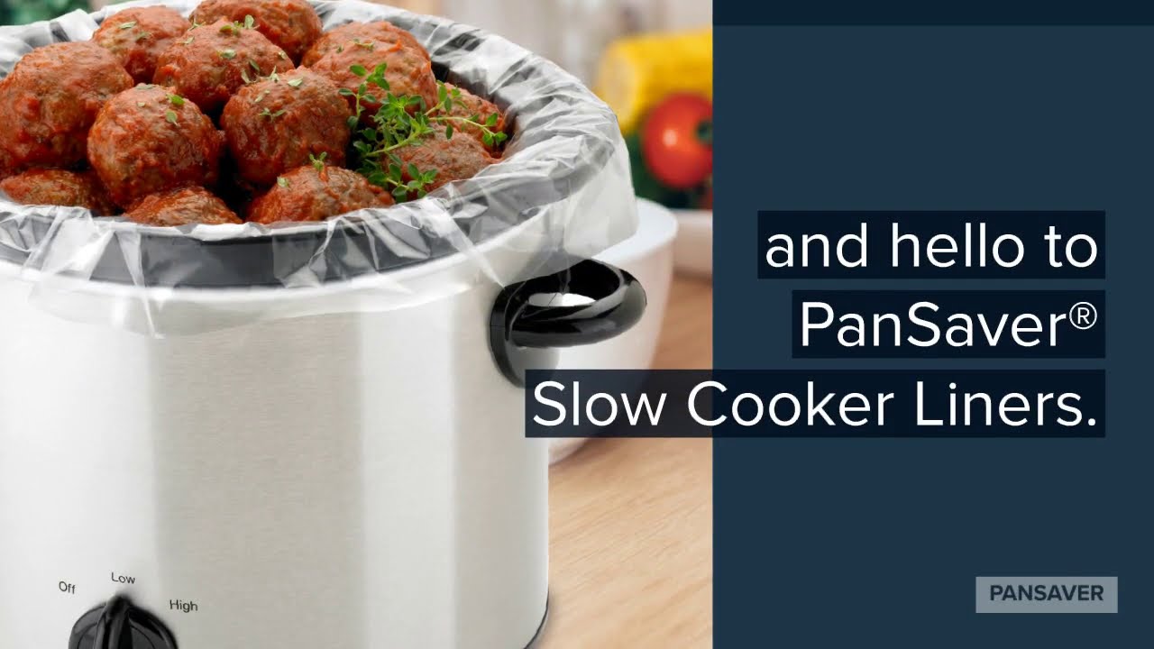 Pan Liner  Pansaver Slow Cooker Liners with Sure Fit Band