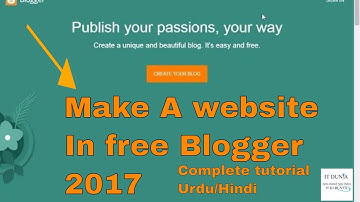 how to make blog website in urdu || blogger account