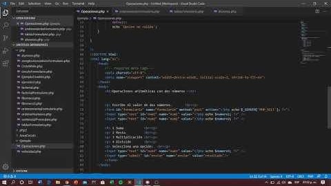 Ejercicio Operaciones Aritméticas con PHP/HTML | Switch y Funciones