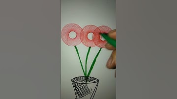 drawing flowers with rotary ruler #drawing #drawingfun #geometryart #geometri #geometry #spirograph