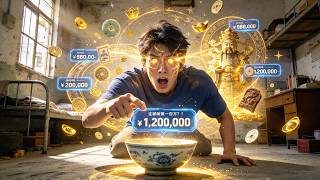 Wang Pengfei gets the God of Wealth Eye and writes his own appraisal legend! 👁️#drama