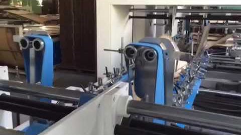Automatic folding carton box gluing machine