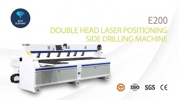Best-sell E200 Double head Laser Positioning Side Drilling Machine for Furniture and Cabinet Making