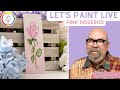 Learn to paint a pink rosebud