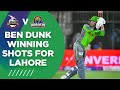 PSL2021 | Ben Dunk Winning Shots For Lahore | Karachi Kings vs Lahore Qalandars | Match 11 | MG2T