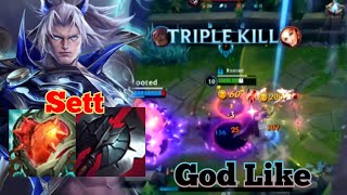 Sett vs Renekton Baron Lane || Sett Wild Rift Gameplay || Build and Runes