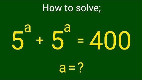 USA OLYMPIAD EXPONENTIAL EQUATION