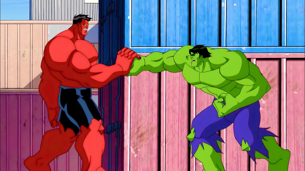 THE GOVERNMENT CREATED THE RED HULK to DESTROY THE GREEN HULK - YouTube