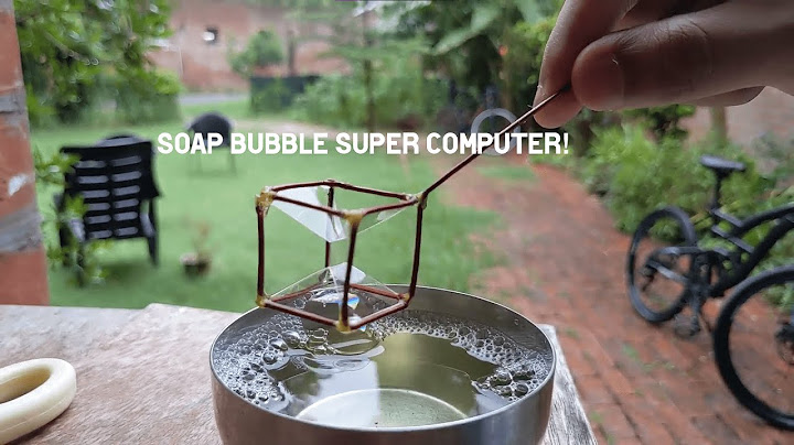 Quantum Computing : Soap Bubble Super Computer