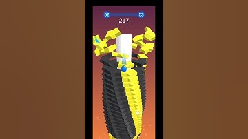 Stack Ball Lavel 52 Complited  #stackball #52 #shorts #gameplay #Lavel52