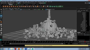 Active & passive Rigid body tutorial Maya.