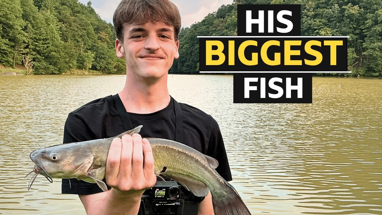 Matthew Finally Caught His First BIG Fish!
