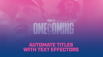 Text Animators for Beginners With A Workflow Tip - After Effects Type Tutorial