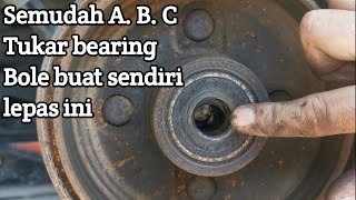 Cara tukar bearing tayar kancil | size bearing belakang 6304-6203