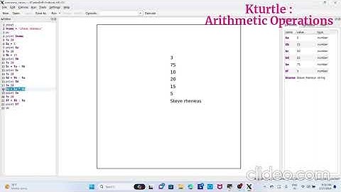 Kturtle arithmetic oper | Learn basic coding in Kturtle | Coding with Kturtle | Kturtle tutorials