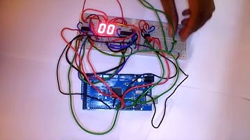 Demo of Storing, Two Digit Seven Segment Display Data to a 24C02 EEPROM using Arduino Mega