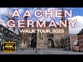 Aachen, Germany, NRW | Beautiful City | Walk Tour | Spring 2023 | 4K 60fps