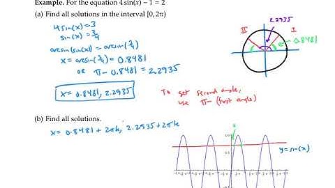 Solving Trig Equations that Require a Calculator