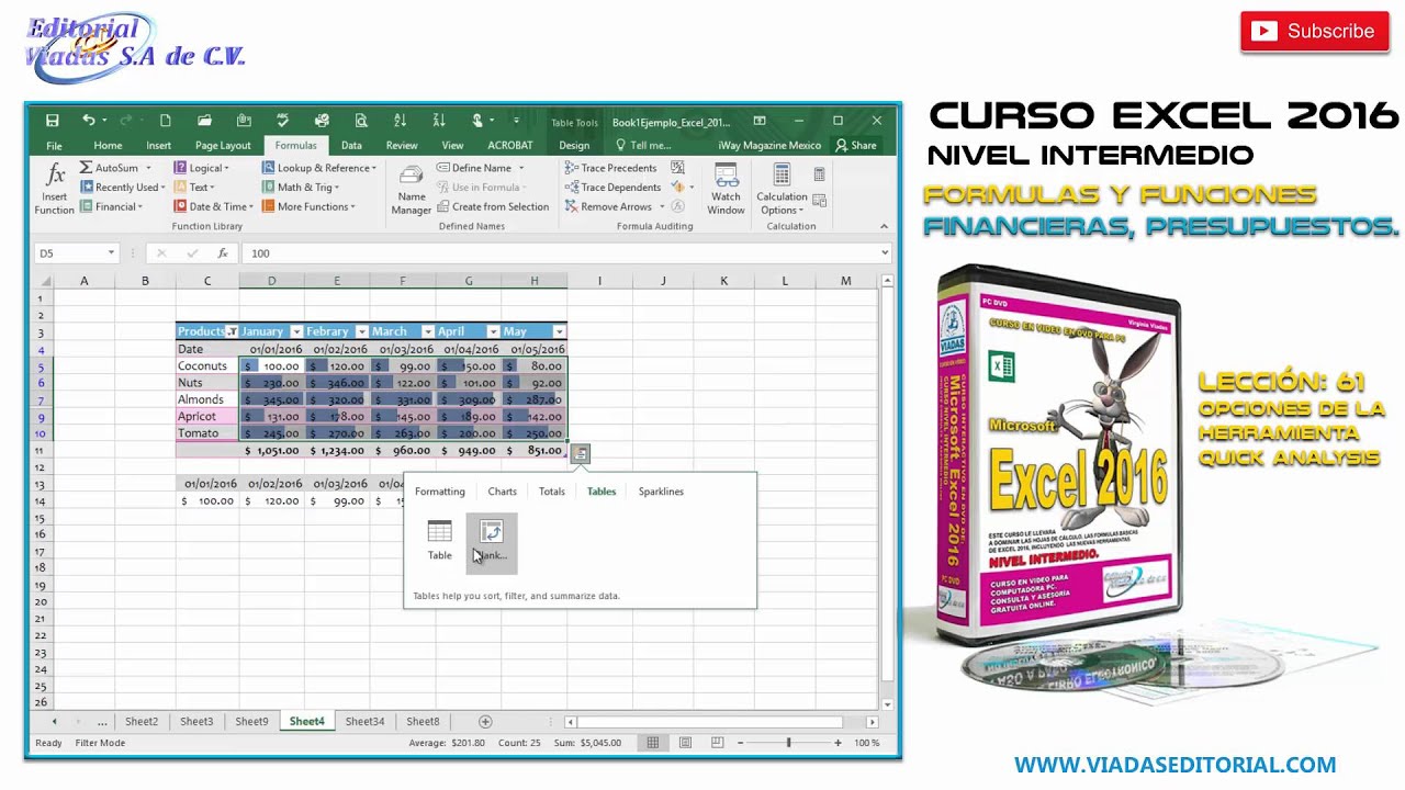 using quick analysis excel 2016 using quick analysis excel 2016