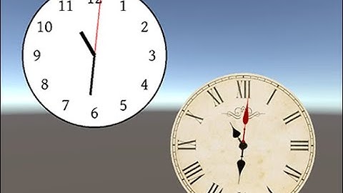 UI realtime clock unity asset store