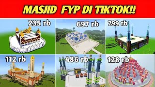 Compilation of Viral TikTok Mosque Builds | Minecraft Building Timelapse