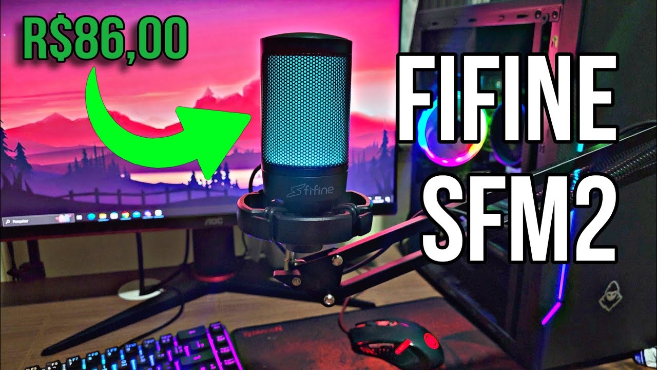 O microfone Fifine MAIS BARATO NO BRASIL! - Unboxing e Review do FIFINE ...