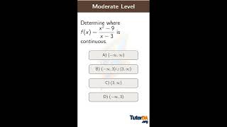 Apply continuity to determine continuity on an open interval in 30 sec #shorts #math #tutorda
