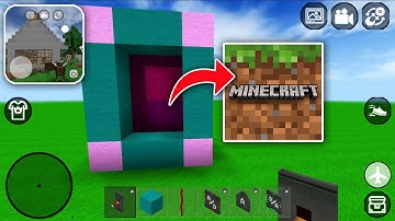 How to Make PORTAL to MINECRAFT in MINI BLOCK CRAFT 3D