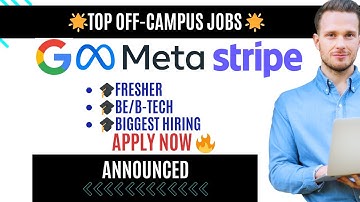 🚀Google, Meta & Stripe Hiring 2026 Graduates | Software Engineer | OffCampus Drive 2025 | Apply Now