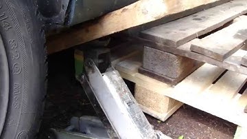 How to replace Engine Toyota Corolla VVT-i: Part 3/52 Car lift up process