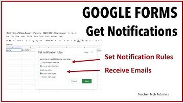 Get Email Notifications Using Google Forms