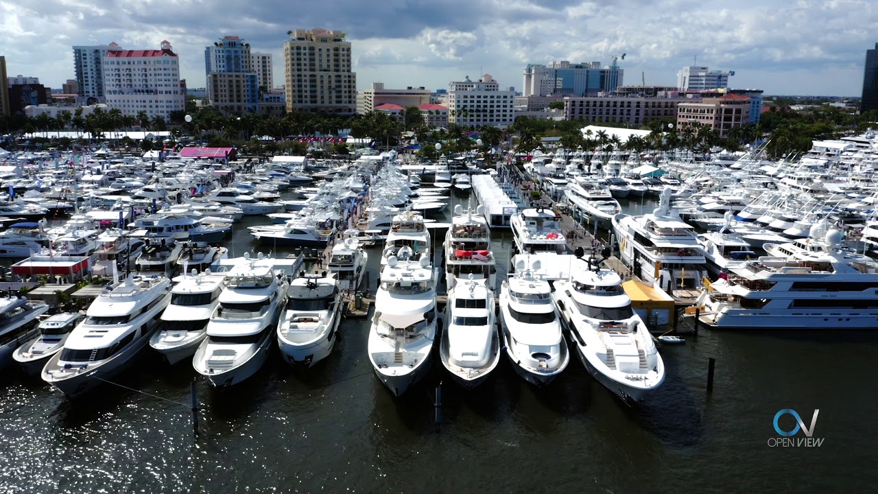 Palm Beach International Boat Show 2019 By Drone YouTube