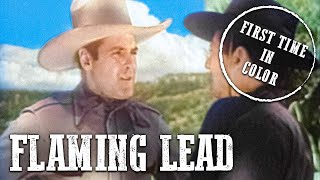 Flaming Lead | COLORIZED | Ken Maynard | Full Western Movie | Cowboy Film