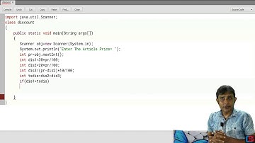 Successive Discount Calculation In Java Language Using if-else-if Statement.(Part-10)
