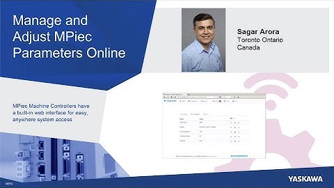 Demo: Web User Interface for Yaskawa MPiec Controllers