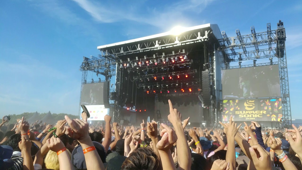 One Ok Rock Mighty Long Fall Live Summer Sonic Osaka 18 8 18 Youtube