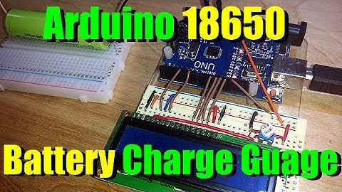 Arduino LiIon 18650 Battery Charge Gauge