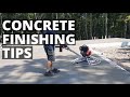 Concrete Finishing Tips For Beginners | Power Troweling Floors