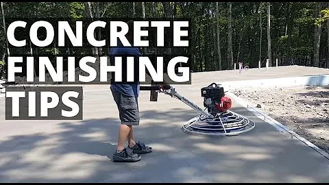 Concrete Finishing Tips For Beginners | Power Troweling Floors